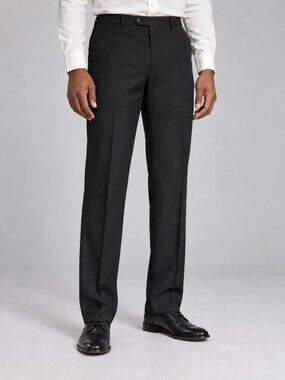 Wilke-Rodriguez Black Wool Blend Dress Pants 42 Long 36 Waist Minimalist